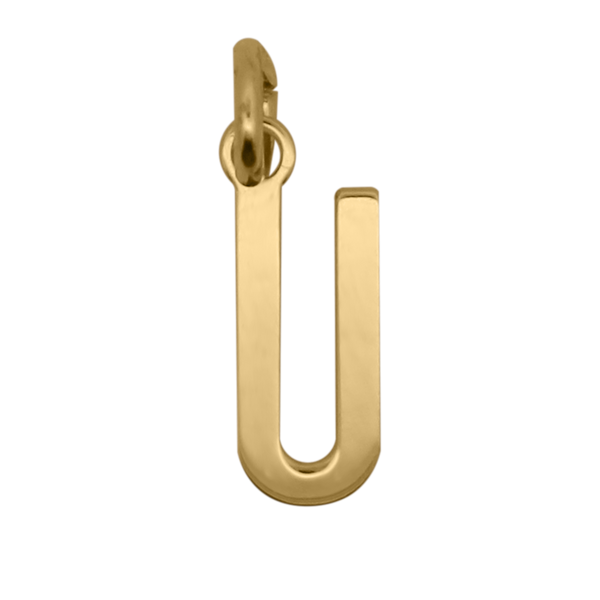Colgante con la letra U – ORO18KT