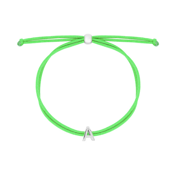 Carousel double thread green fluo letter