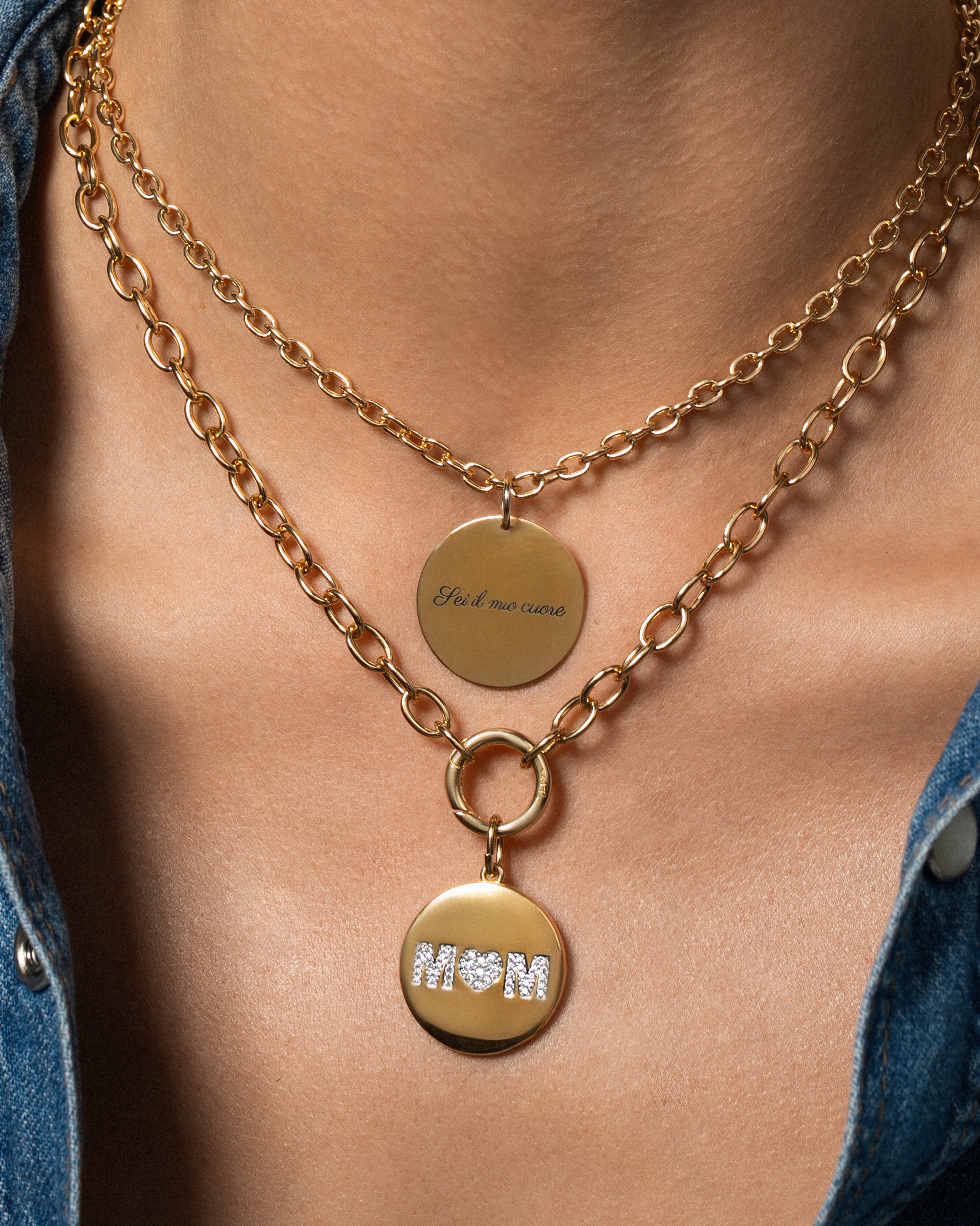 Collana Con Ciondolo A Cuore Per Mamma - Regalo Per La Festa Della Mamma, Natale O Compleanno - Gioiello In Acciaio Inox