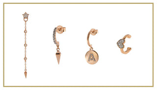 come abbinare orecchini lunghi a orecchini corti