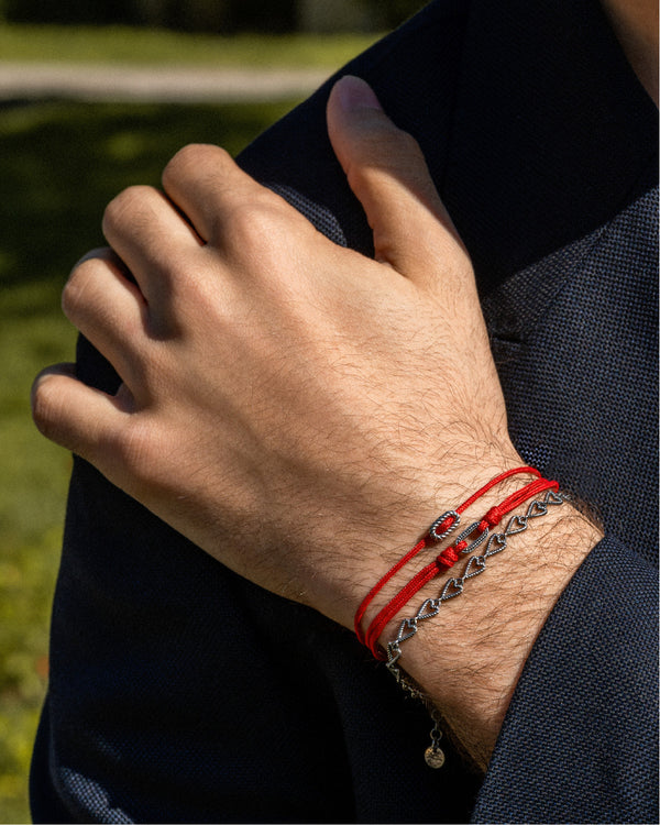 Bracciale Maglia Cuori Torchon