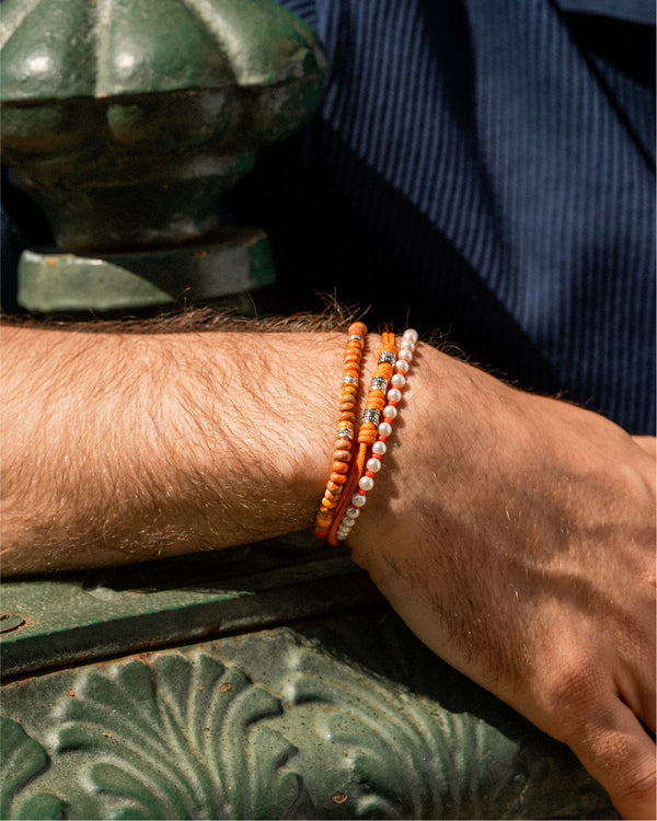 Bracciale Elastico Perle e resina colorata