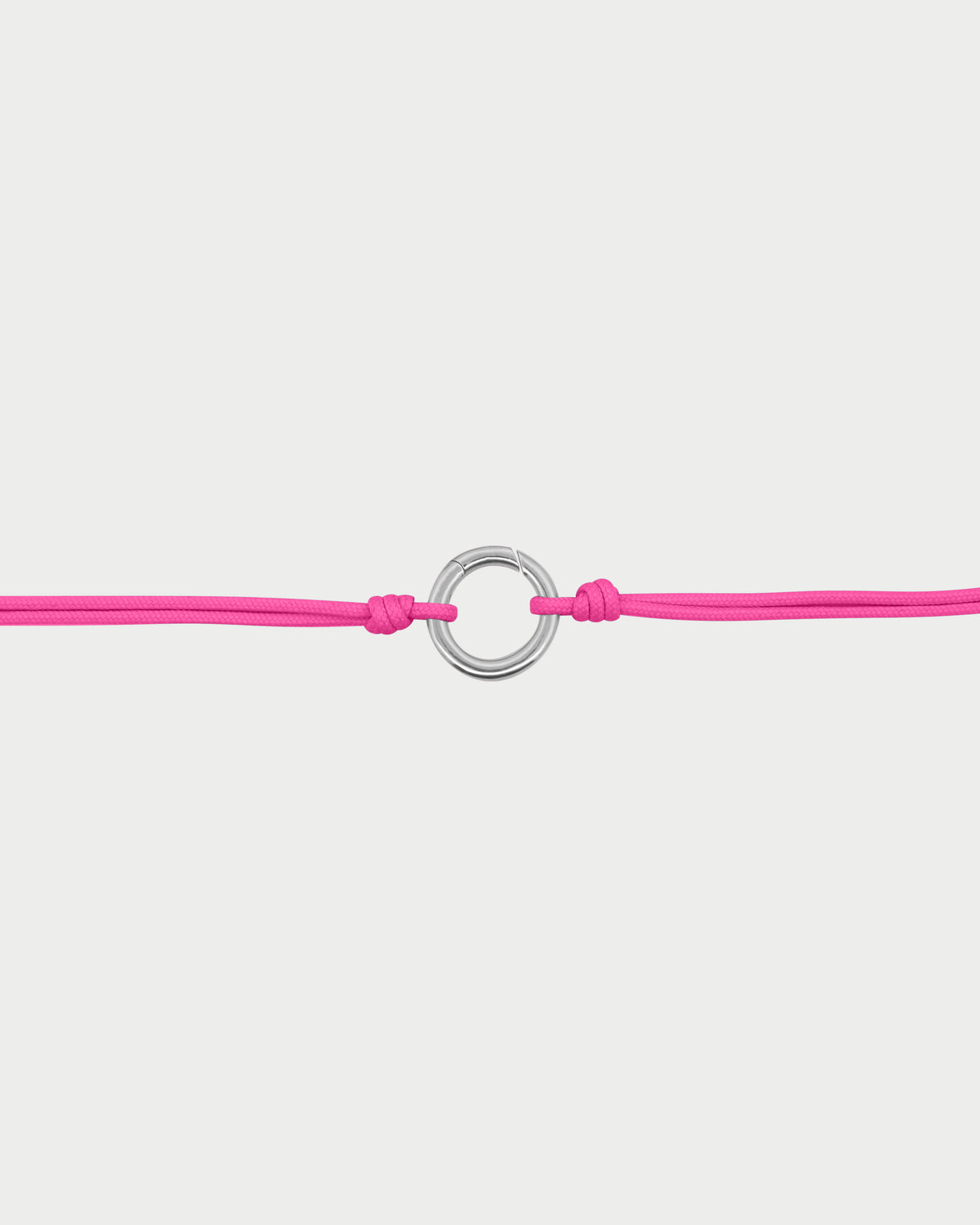 Girocollo soft cord Base cerchio rodio