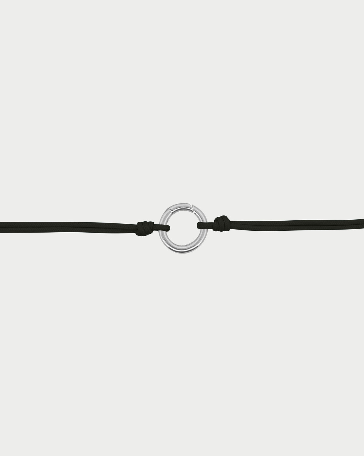 Girocollo soft cord Base cerchio rodio