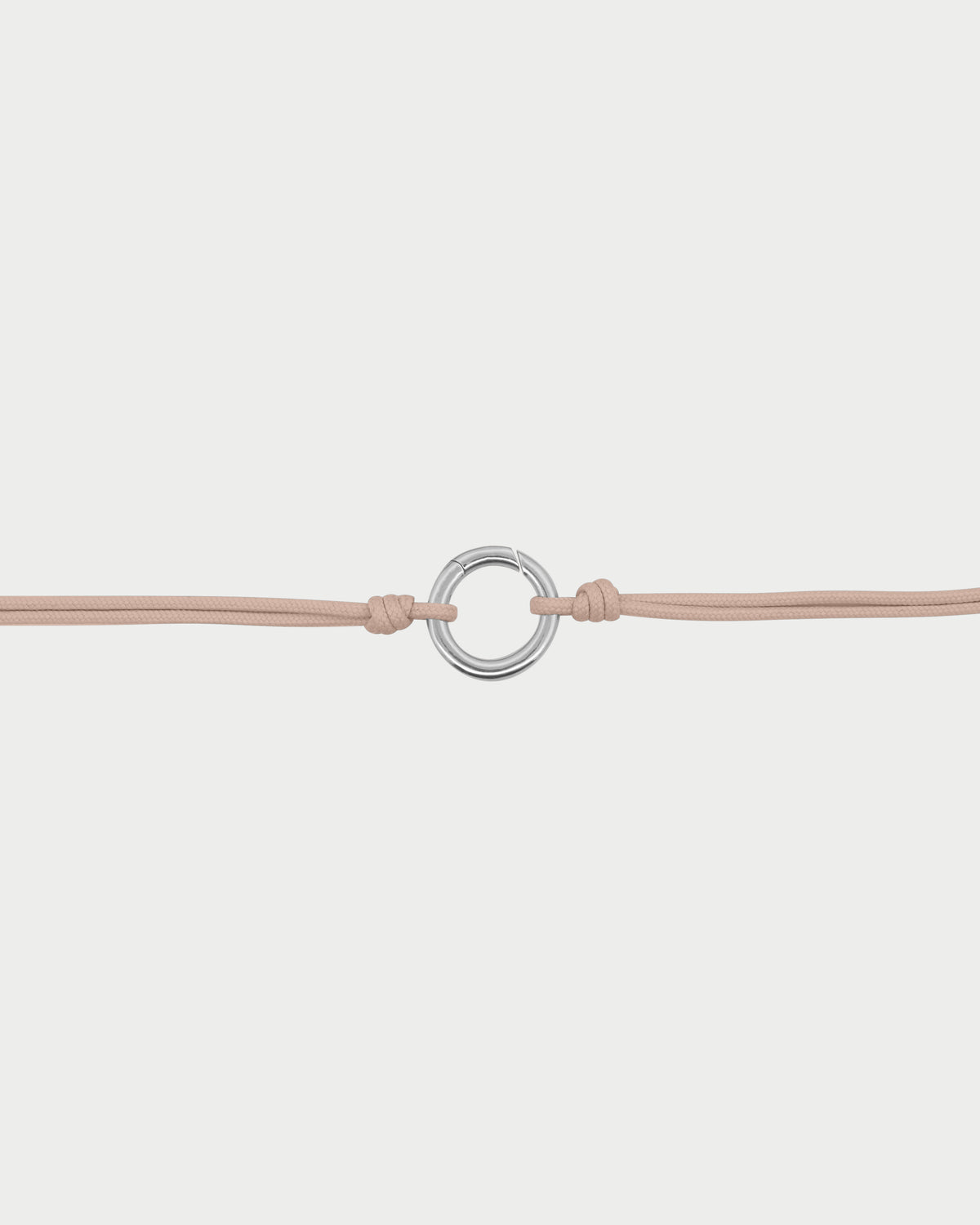 Girocollo soft cord Base cerchio rodio