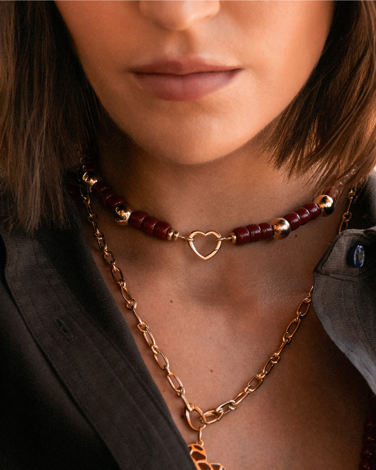 Collar de cuello redondo «Base Boule»