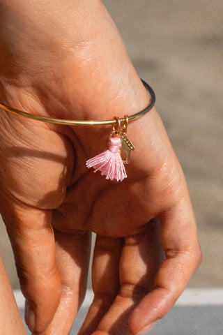 Pink Tassel Charm