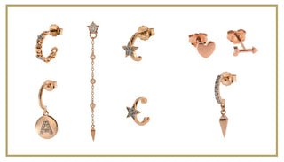 diversi orecchini accostati