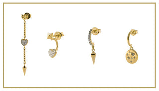 come comporre diversi set di orecchini colorati