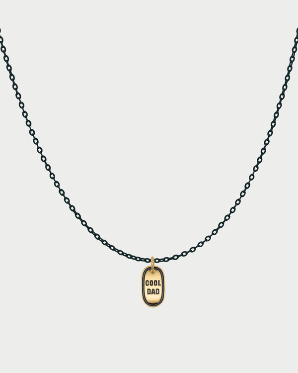 Girocollo Cool Dad smaltato nero