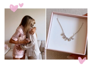 abbracci, gioia e gioielli personalizzati all'addio al nubilato di Giovanna Goglino con le amiche