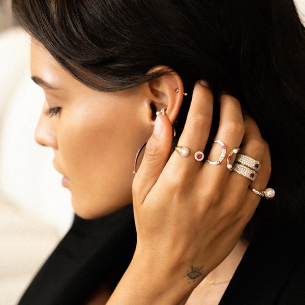 PAVÈ BAND RING - GALACTICA