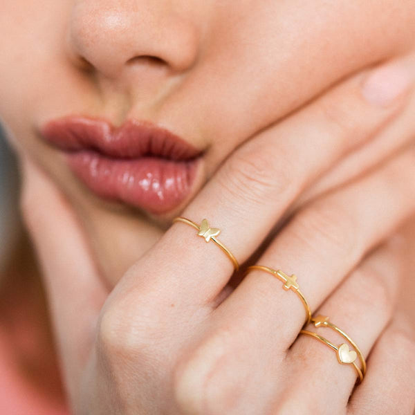 Cross ring - ORO18KT