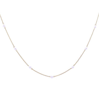 Girocollo con mini perle - ORO18KT