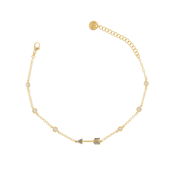 Bracelet Arrow Subject With Zirconia