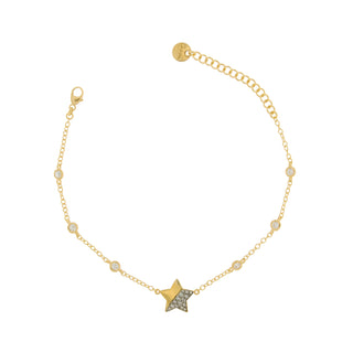 Bracelet Star Subject With Zirconia