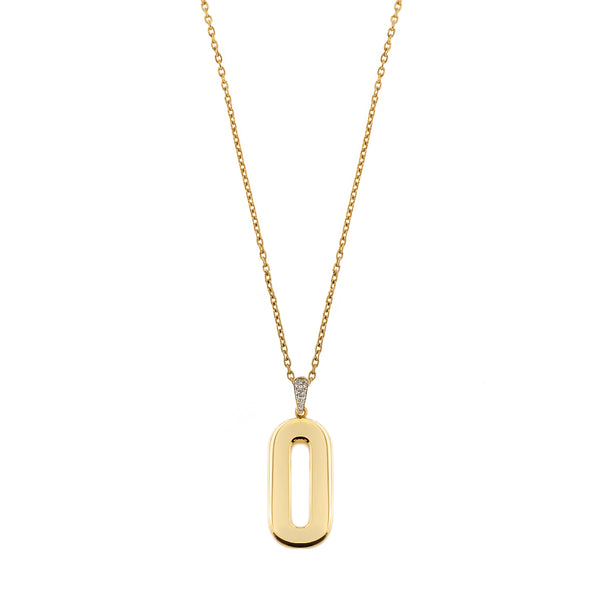 Collana lunga semplice Lettera Elettroformata - GO BIG