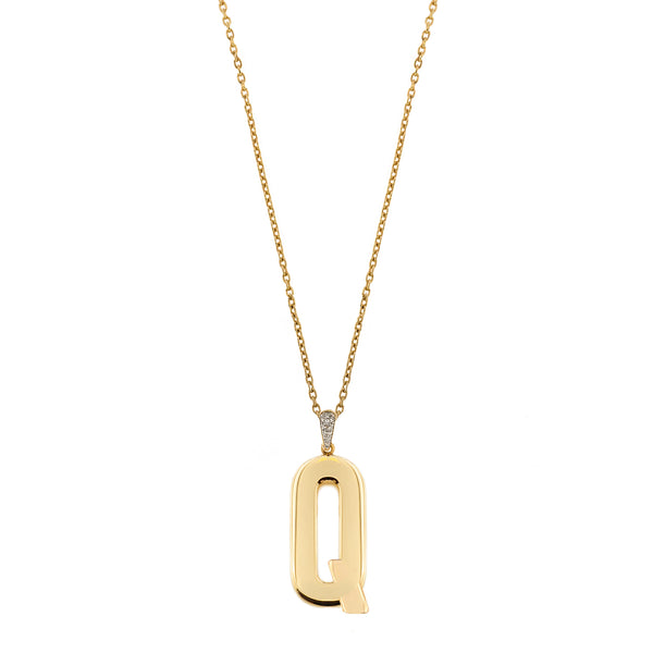 Collana lunga semplice Lettera Elettroformata - GO BIG
