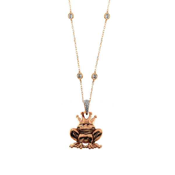 COLLANA CASTONI PRINCIPE RANOCCHIO SMALL ELETTROFORMATO - GO BIG