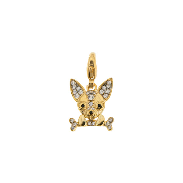 Pendant Chihuahua With Zirconia