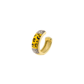 Earcuff with Zirconia - Leopard Print