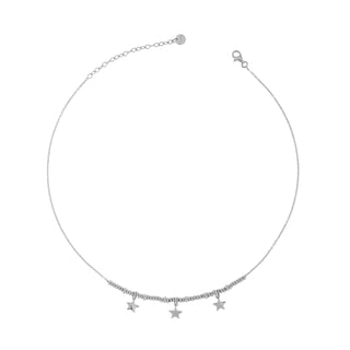 Choker with Three Stars and Micro Circles