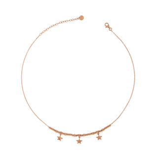 Choker with Three Stars and Micro Circles