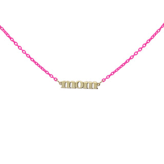 Girocollo Golden MOM Fucsia fluo – ORO18KT