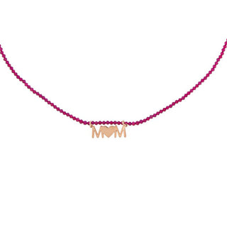 Necklace With Colored Gemstones - MOM