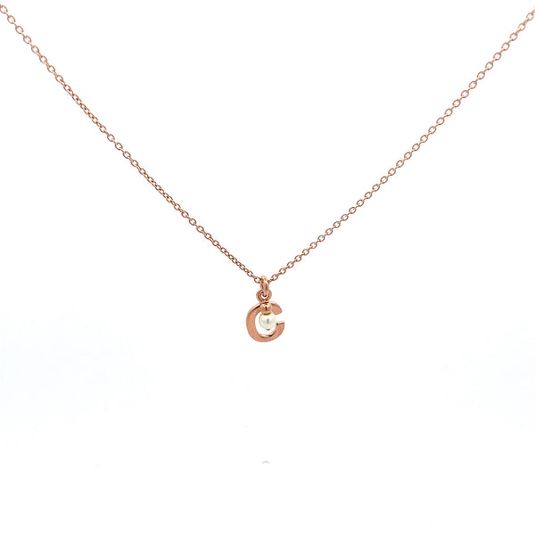 Choker letter and pearl