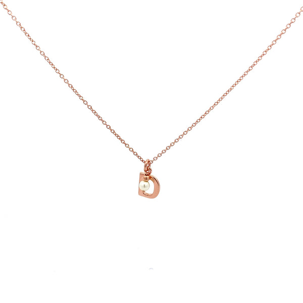 Choker letter and pearl