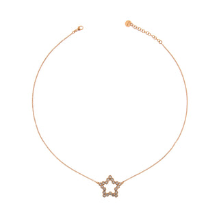 Chain Choker with Zircons - Star