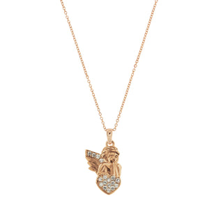 Necklace Angel Subject With Zirconia