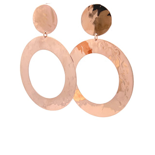 Hoop earring circle perforated plate