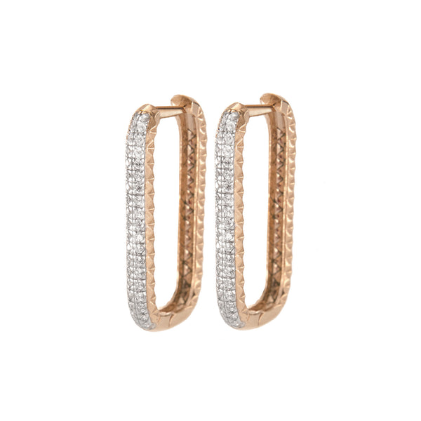 Earrings Bold Rectangular Shape