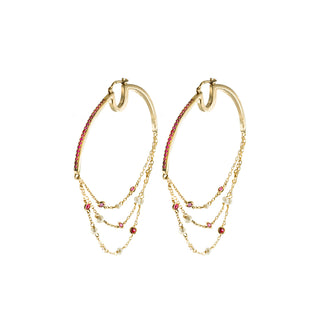 ORECCHINI BIG HOOPS TRE FILI - GALACTICA