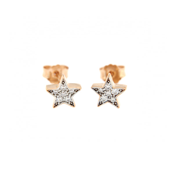 Aretes Detalle Único Micro Zircones Estrella