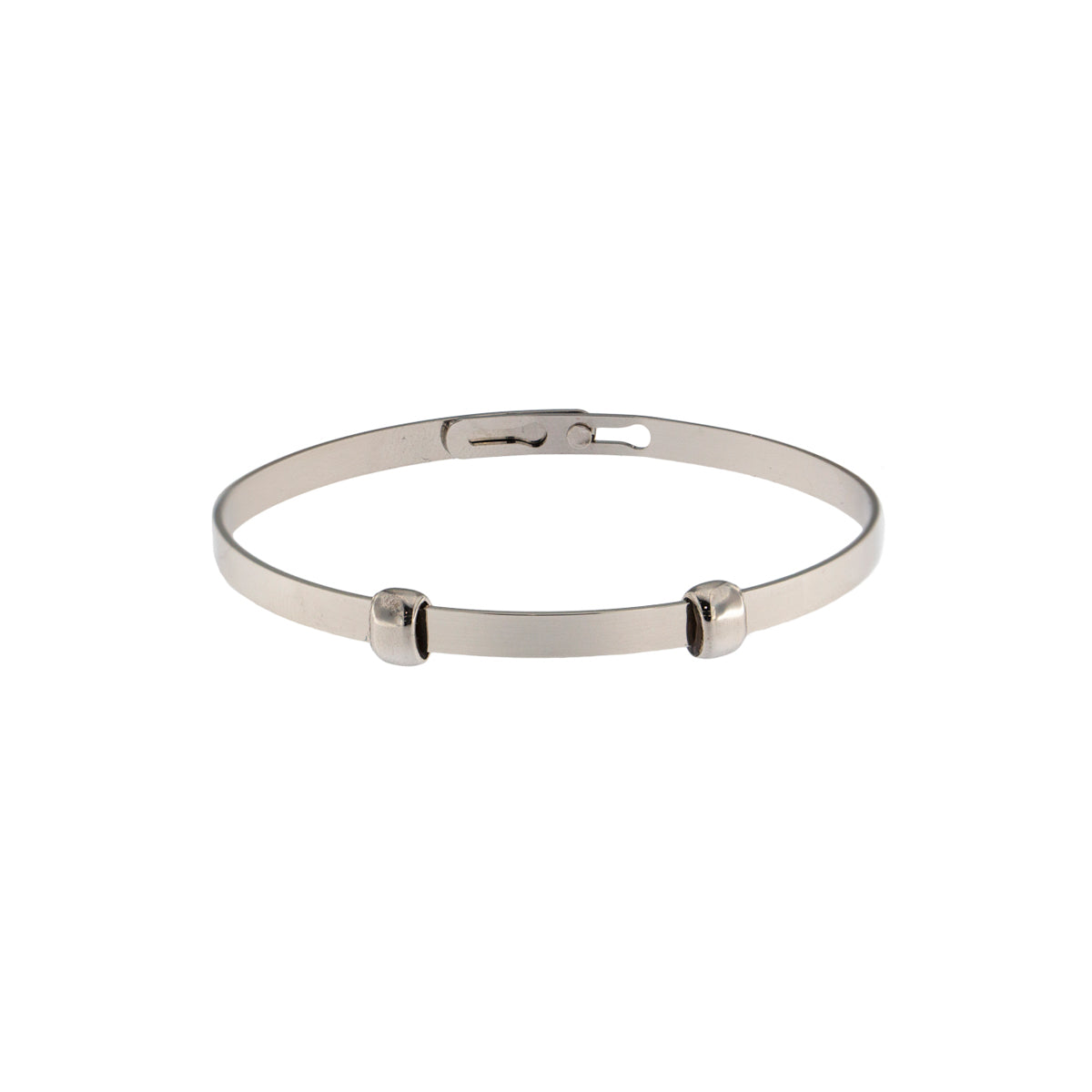 Pulsera Carousel de Plata 925% Rígida Circular Diámetro 5/5.5