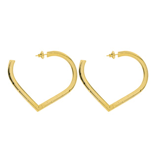 Goldenfall  Earrings -  Heart