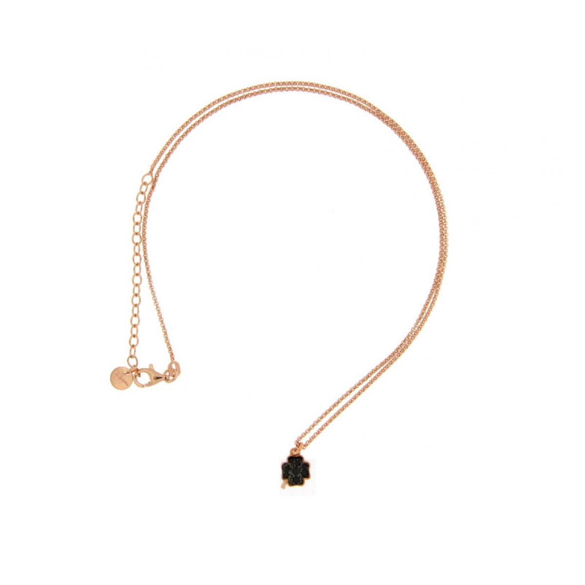 Choker with Micro Four-leaf Clover Pendant
