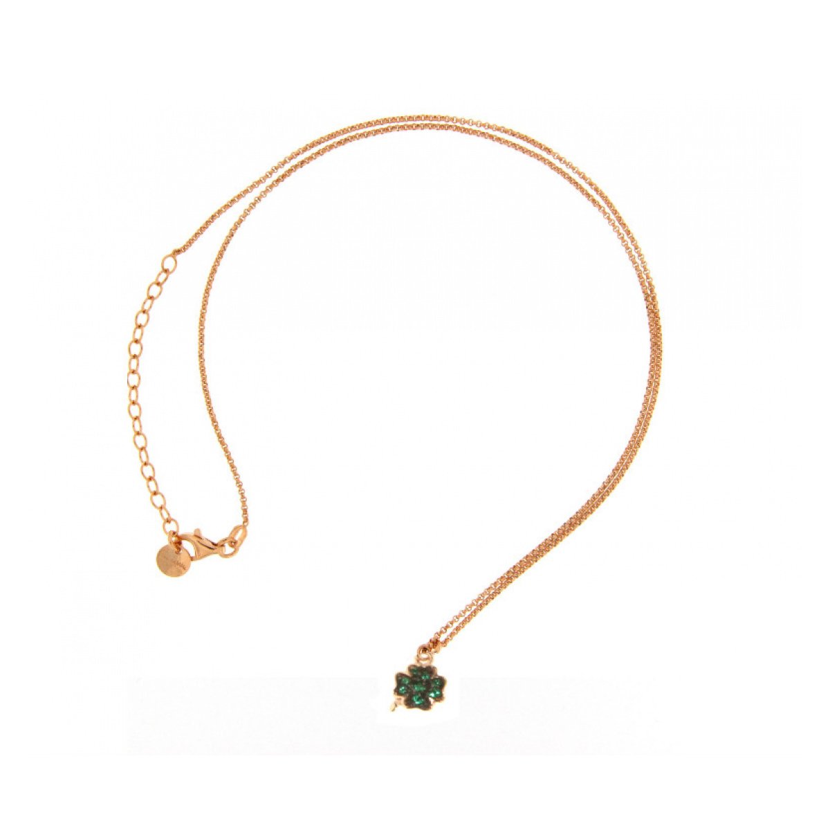 Choker with Micro Four-leaf Clover Pendant