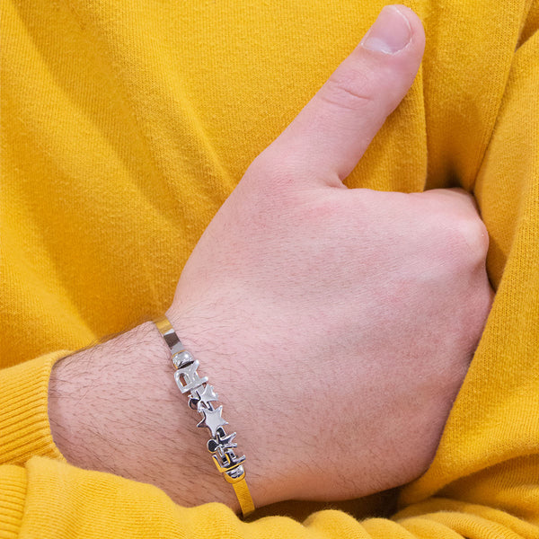 Pulsera Carousel de Plata 925% Rígida Circular Diámetro 6/6.5